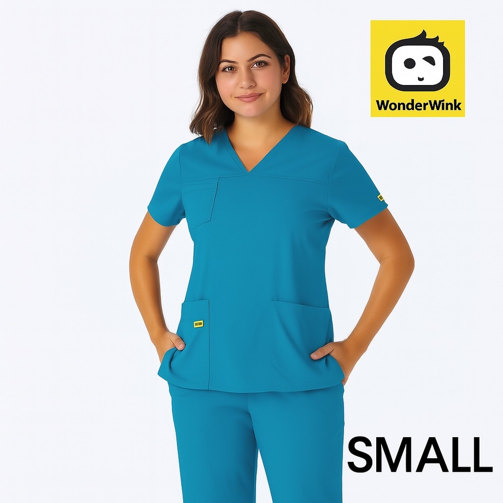 WonderWink Scrub Set Small Robin Egg Blue